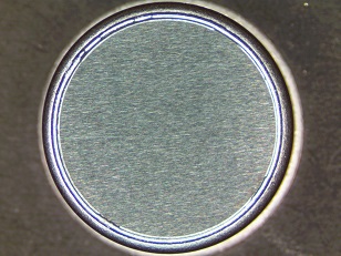 A typical Be window from the ARC production line (top view)