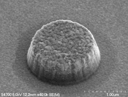 1μm particles defined using Ion Milling